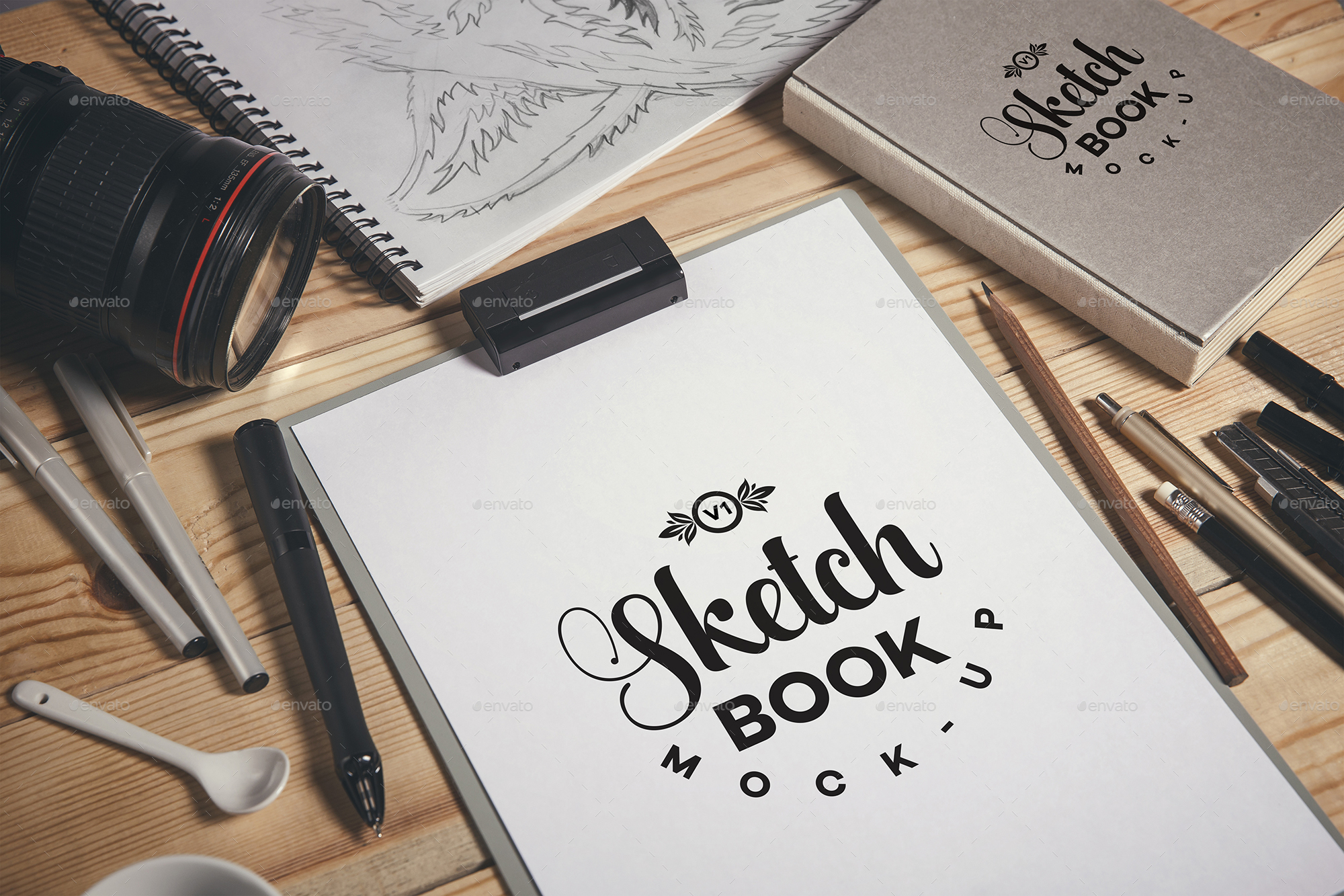 Sketch Book Mockups by Xepeec GraphicRiver